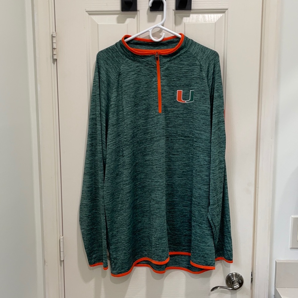 Miami Hurricanes long sleeve athletic jacket